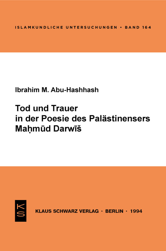 Tod und Trauer in der Poesie des Palästinensers Mahmud Darwisch main product photo
