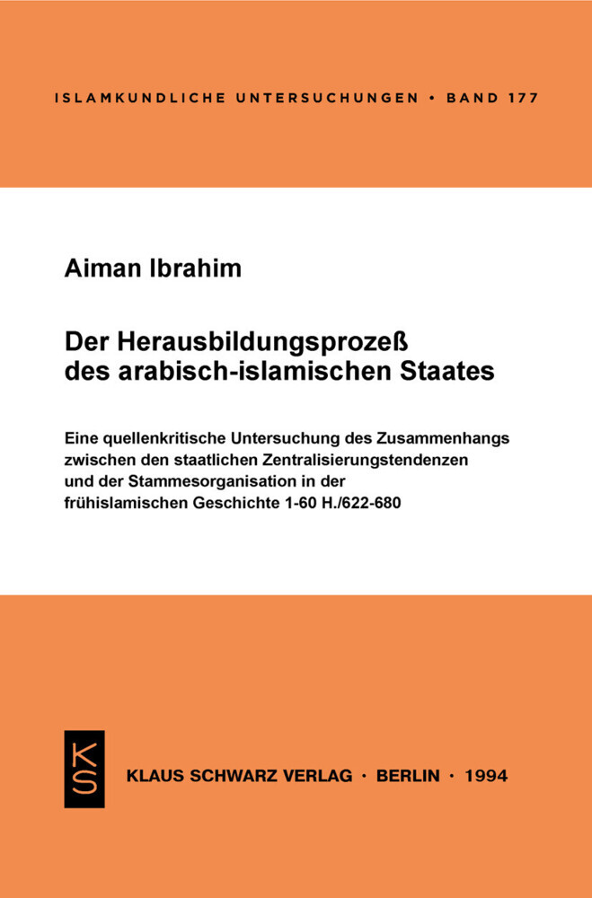 Der Herausbildungsprozeß des arabisch-islamischen Staates main product photo