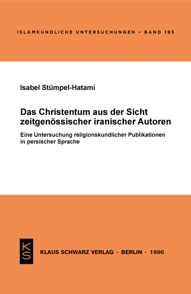 Das Christentum aus der Sicht zeitgenössischer iranischer Autoren main product photo