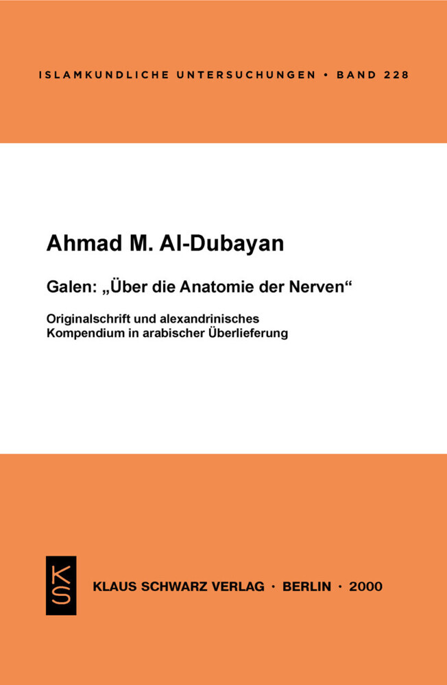 Galen: Über die Anatomie der Nerven main product photo