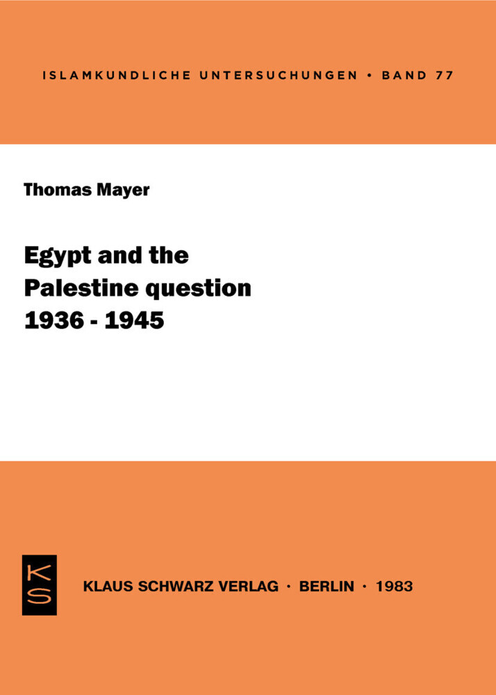 Egypt and the Palestine question (1936-1945) main product photo
