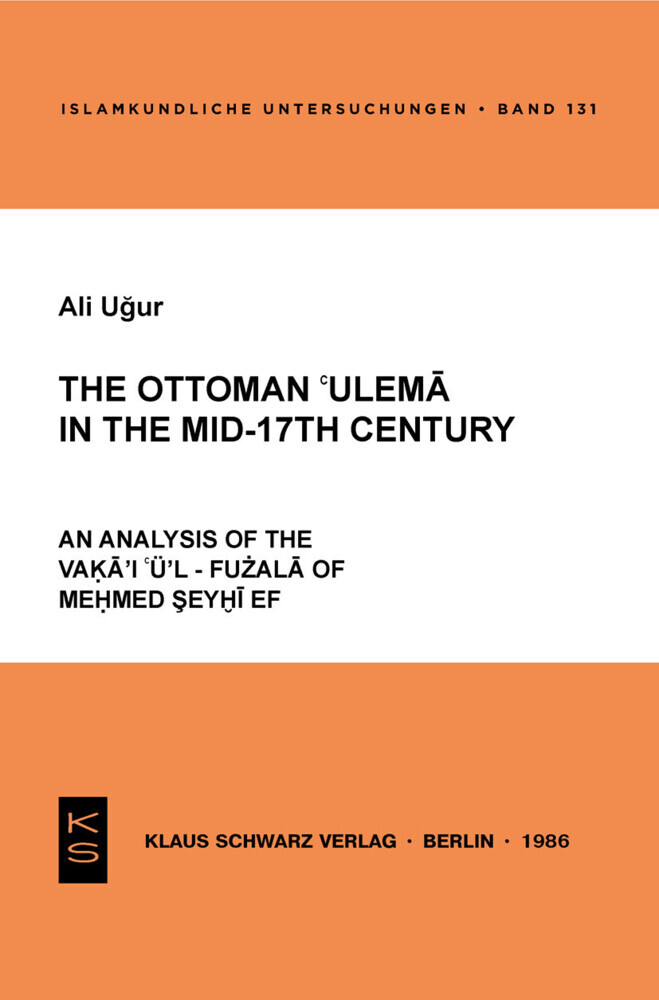 The Ottoman 'ulema in the Mid-17th Century main product photo