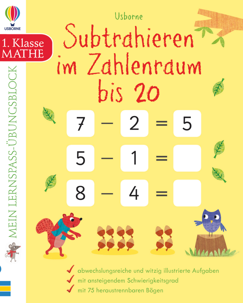 Mein Lernspaß-Übungsblock: Subtrahieren im Zahlenraum bis 20 main product photo