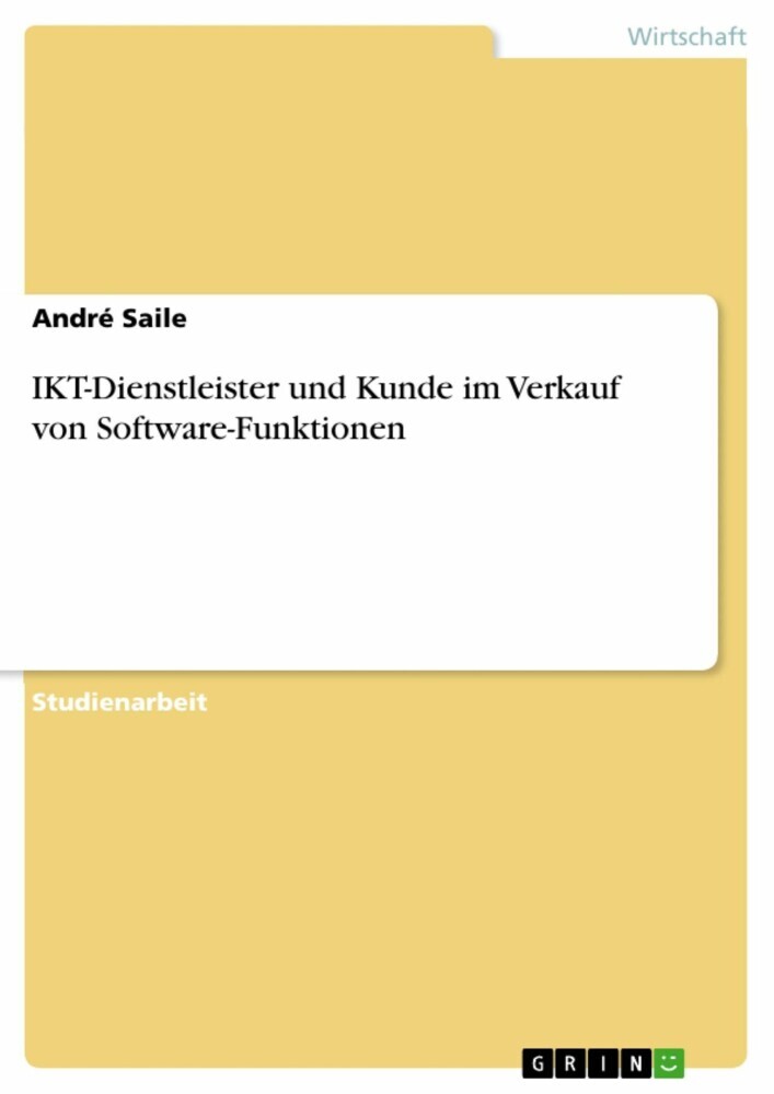 IKT-Dienstleister und Kunde im Verkauf von Software-Funktionen main product photo