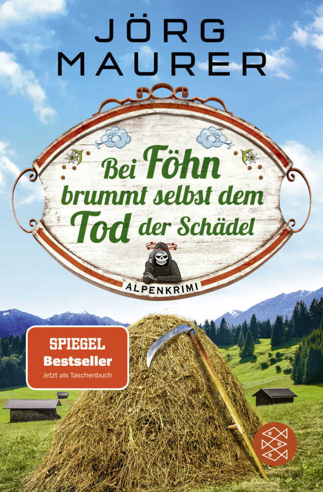 Bei Föhn brummt selbst dem Tod der Schädel main product photo