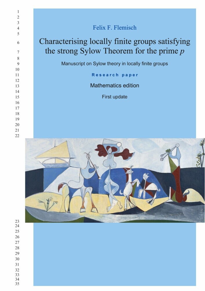 Characterising locally finite groups satisfying the strong Sylow Theorem for the prime p main product photo