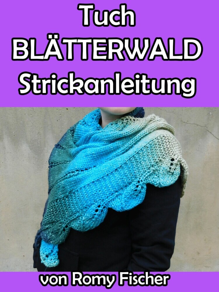 Tuch BLÄTTERWALD Stickanleitung main product photo