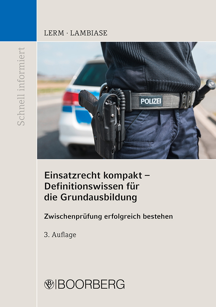 Einsatzrecht kompakt - Definitionswissen für die Grundausbildung main product photo