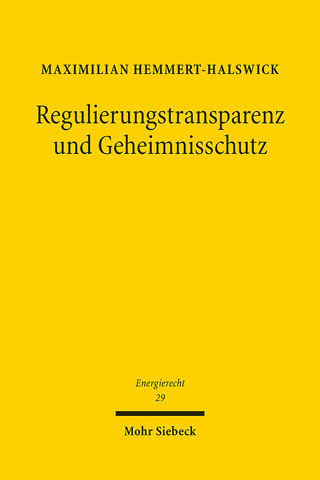 Regulierungstransparenz und Geheimnisschutz main product photo