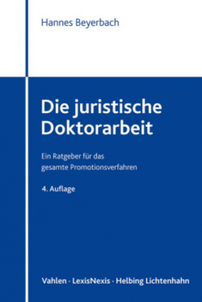 Die juristische Doktorarbeit main product photo