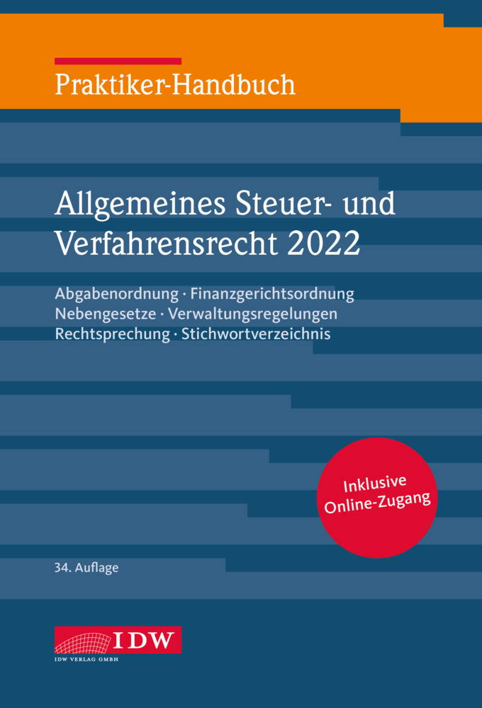 Praktiker-Handbuch Allgemeines Steuer-und Verfahrensrecht 2022, m. 1 Buch, m. 1 E-Book main product photo