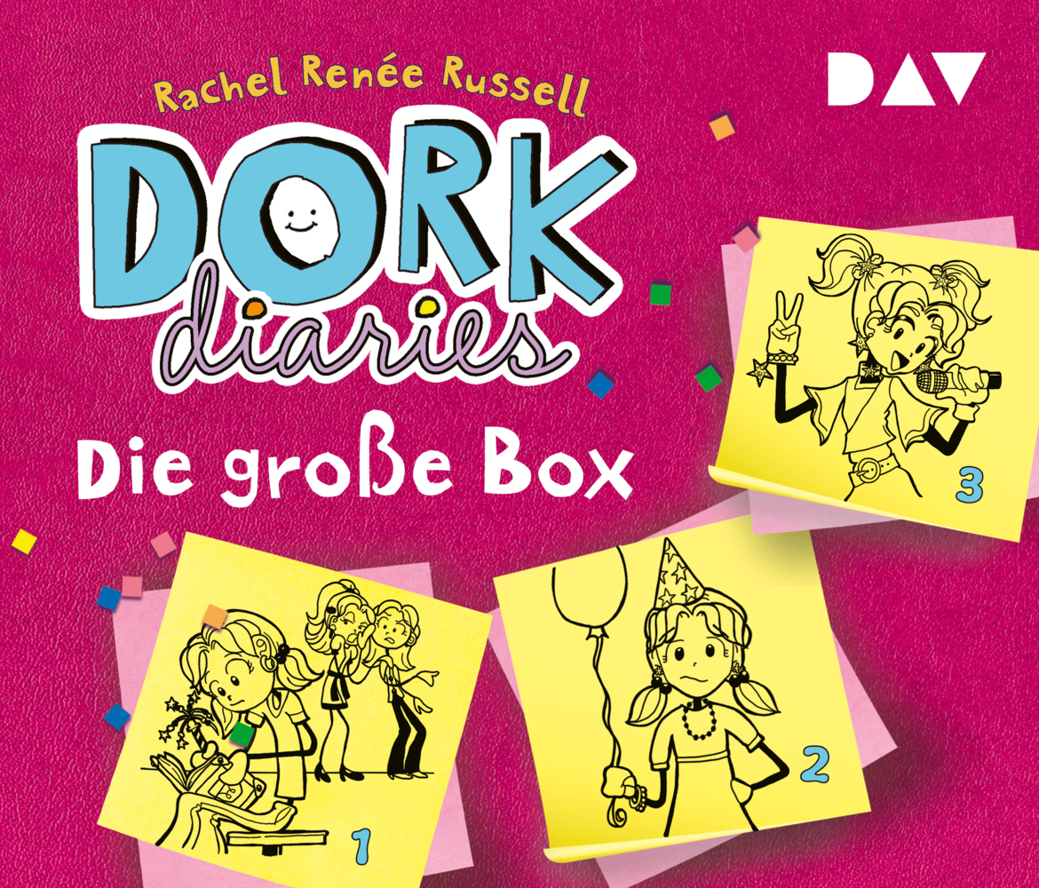 DORK Diaries - Die große Box (Teil 1-3), 6 Audio-CD main product photo