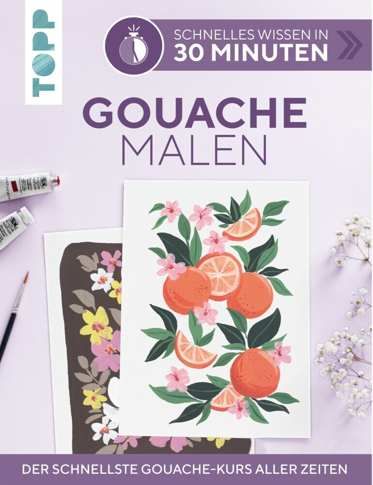 Schnelles Wissen in 30 Minuten - Gouache malen main product photo