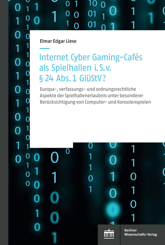 Internet Cyber Gaming-Cafés als Spielhallen i. S. von § 24 Abs. 1 GlüStV? main product photo