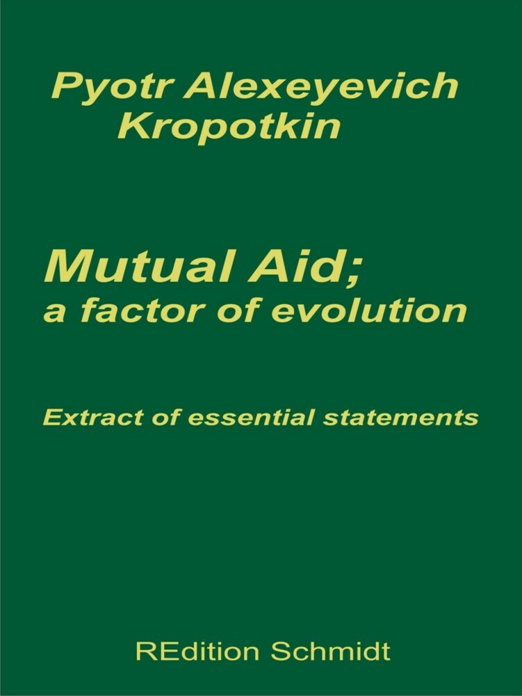 Mutual aid; a factor of evolution main product photo