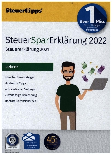 SteuerSparErklärung Lehrer 2022 main product photo