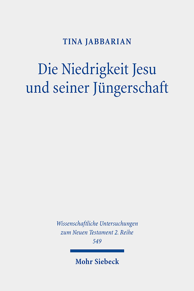 Die Niedrigkeit Jesu und seiner Jüngerschaft main product photo