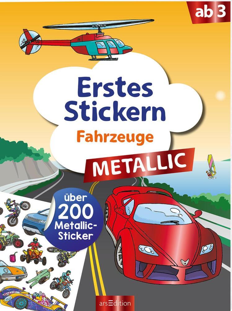 Erstes Stickern Metallic - Fahrzeuge main product photo