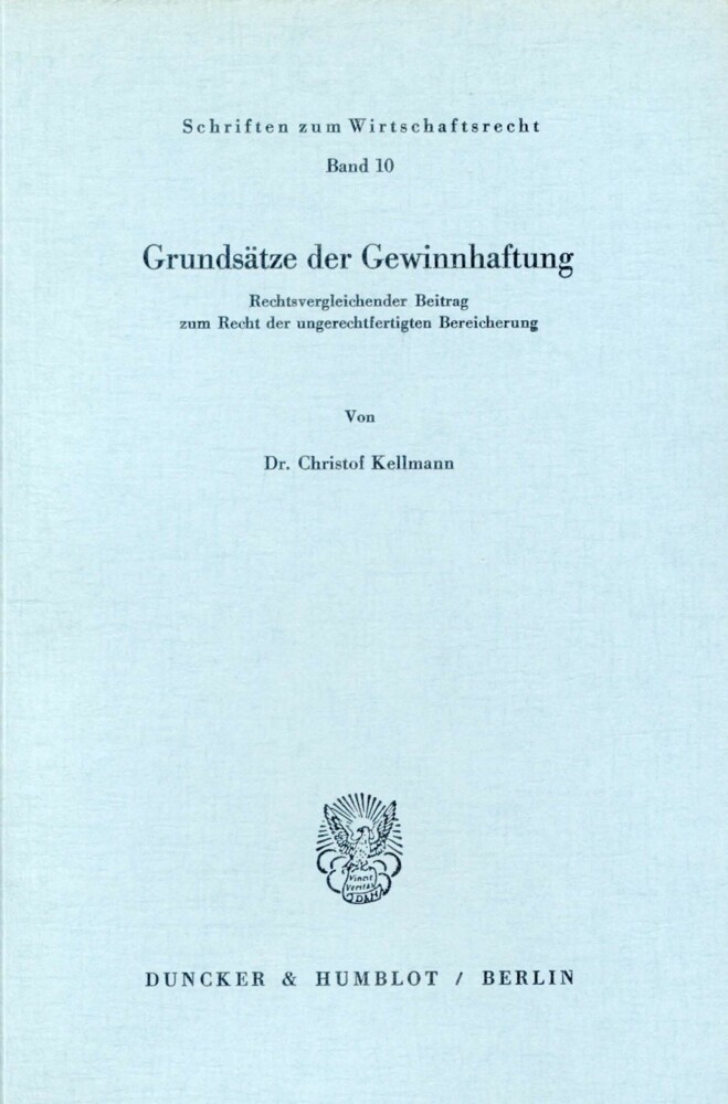 Grundsätze der Gewinnhaftung. main product photo