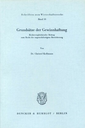 Grundsätze der Gewinnhaftung.