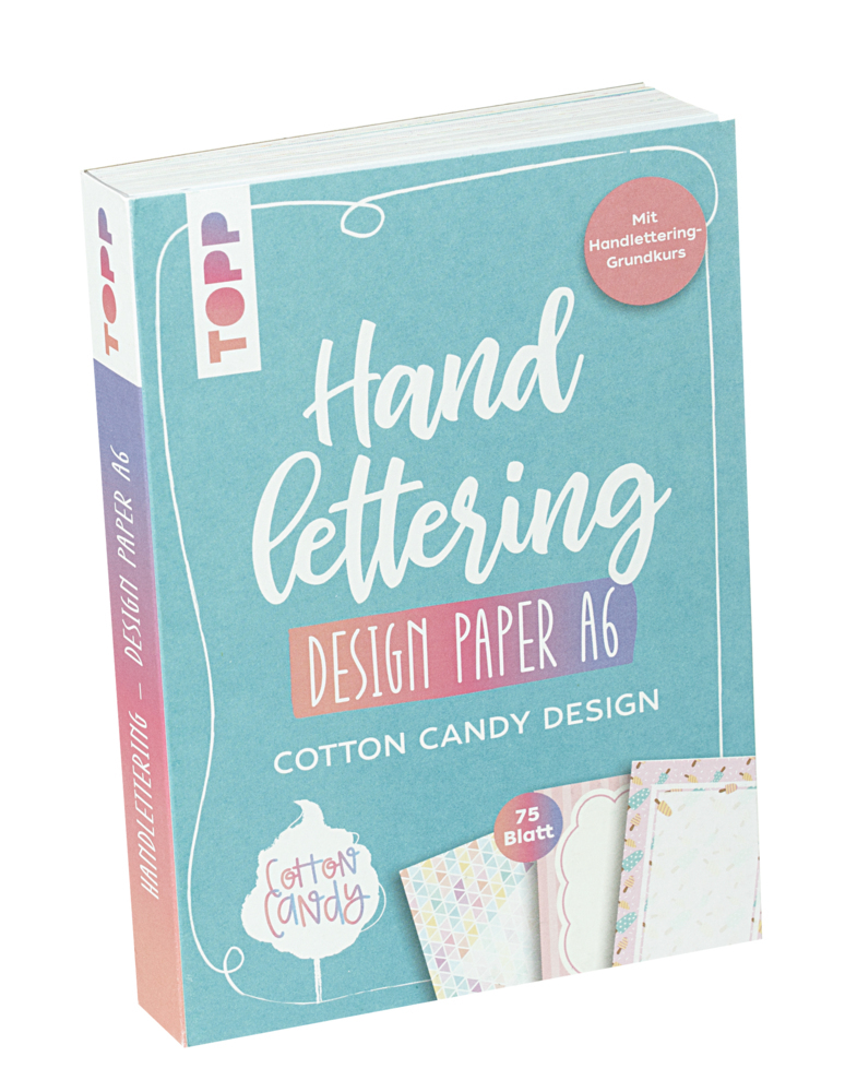 Handlettering Design Paper Block Cotton Candy A6 main product photo