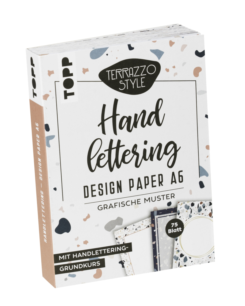 Handlettering Design Paper Block Terrazzo A6 main product photo