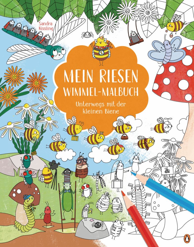 Mein Riesen-Wimmel-Malbuch - Unterwegs mit der kleinen Biene main product photo