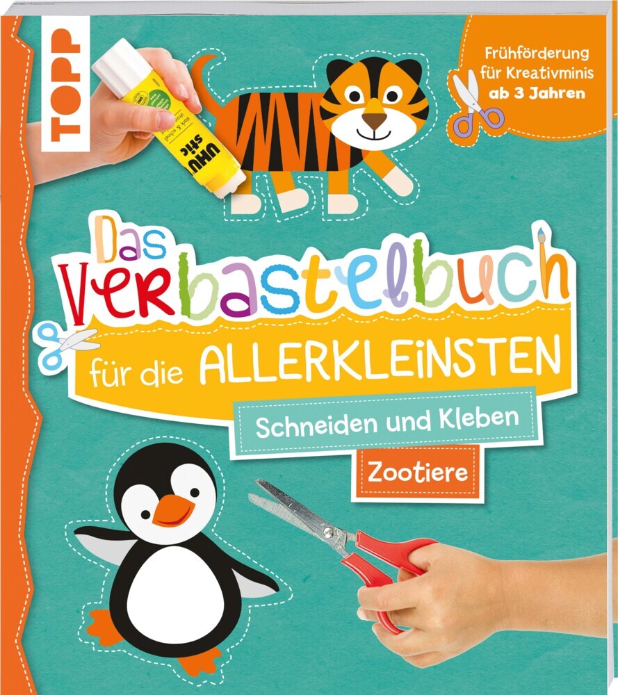 Das Verbastelbuch für die Allerkleinsten. Schneiden und Kleben. Zootiere main product photo
