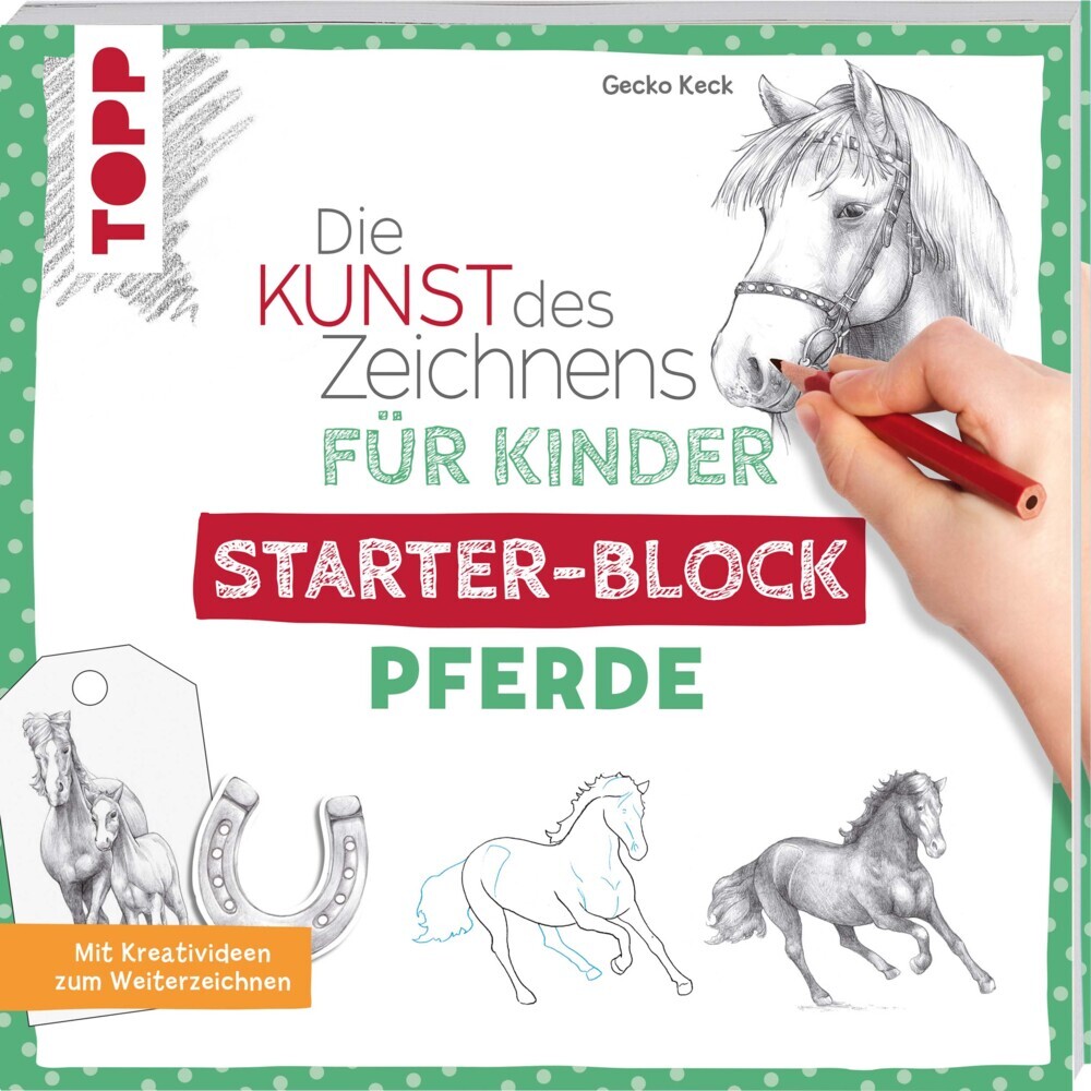 Die Kunst des Zeichnens für Kinder Starter-Block - Pferde main product photo