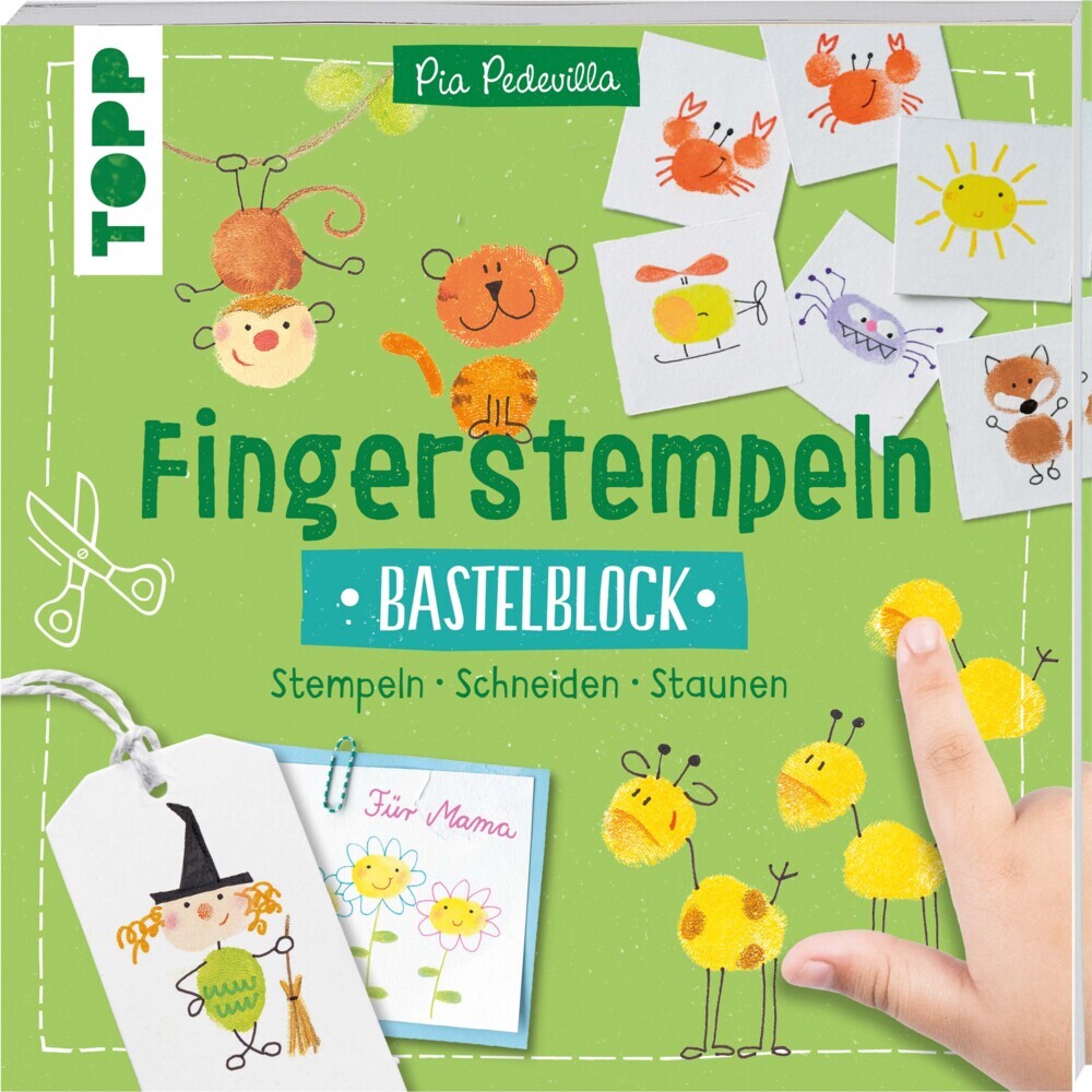 Fingerstempeln. Bastelblock main product photo