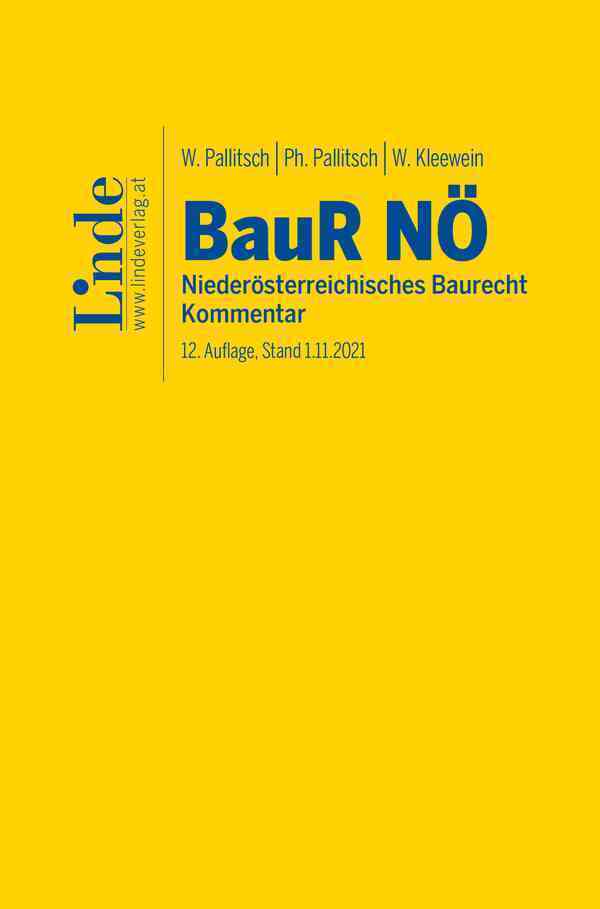 BauR NÖ | Niederösterreichisches Baurecht main product photo