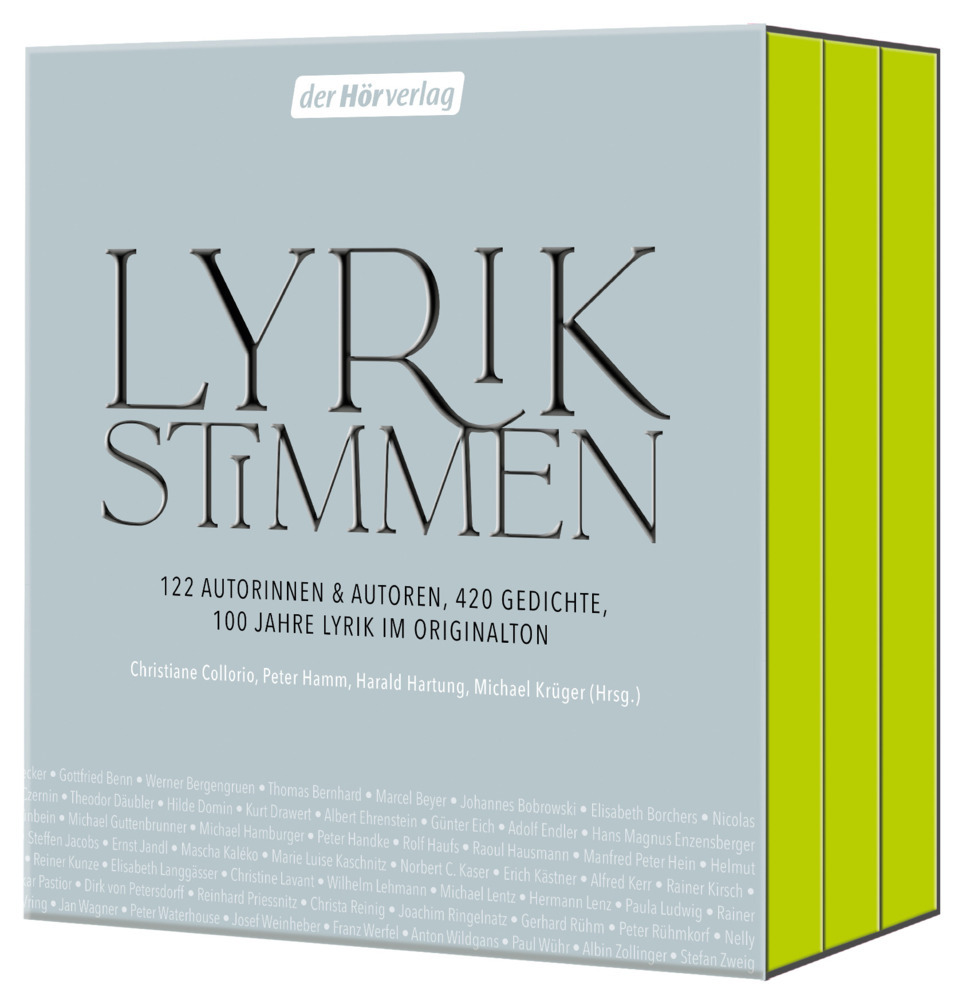 Lyrikstimmen, 3 Audio-CD, 3 MP3 main product photo