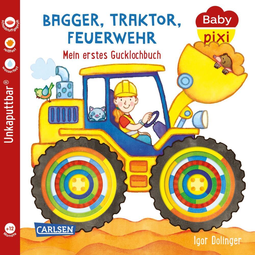 Baby Pixi (unkaputtbar) 115: Bagger, Traktor, Feuerwehr main product photo