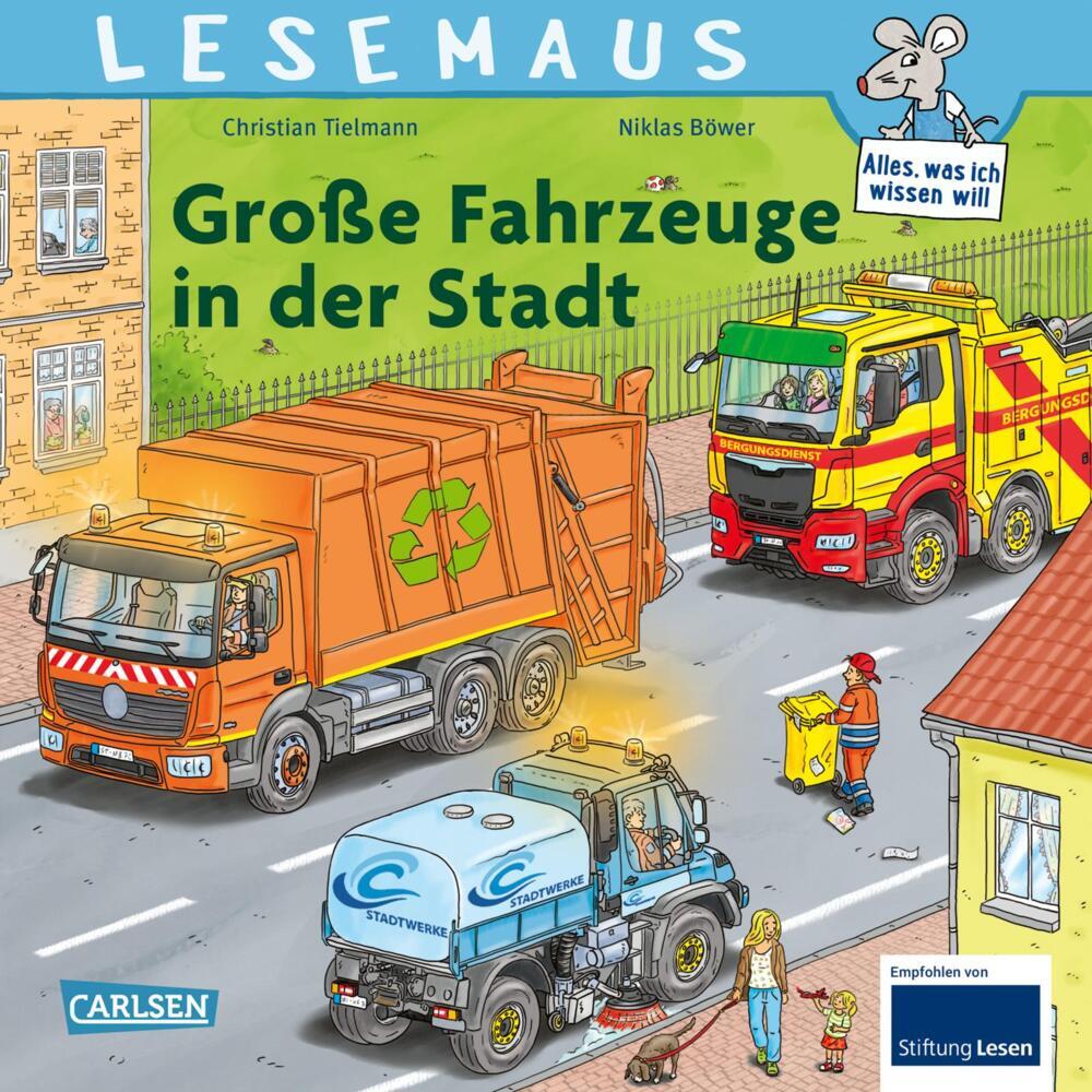 LESEMAUS 188: Große Fahrzeuge in der Stadt main product photo