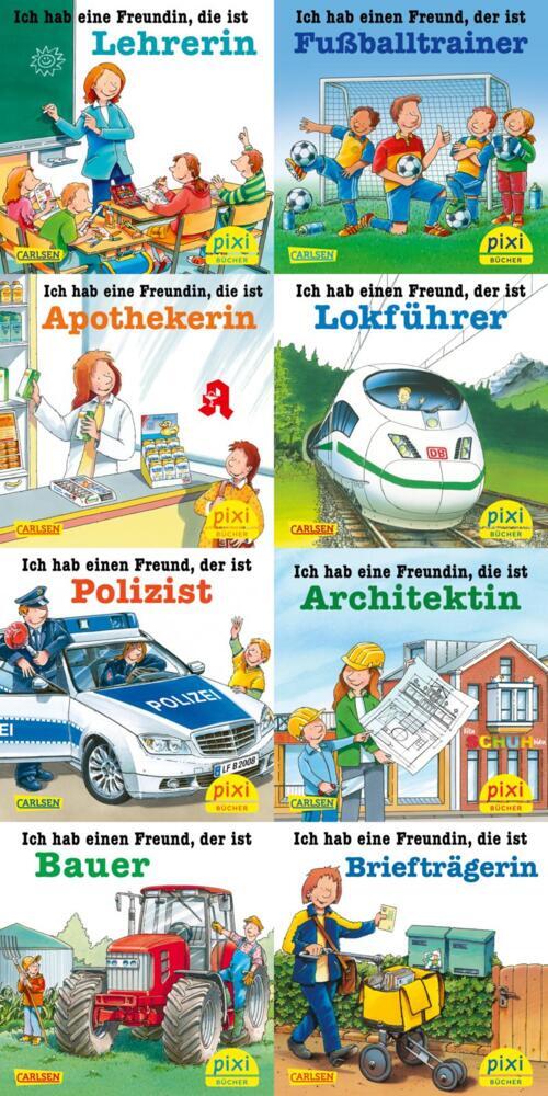 Pixi-8er-Set 281: Tolle Berufe bei Pixi (8x1 Exemplar), 8 Teile main product photo
