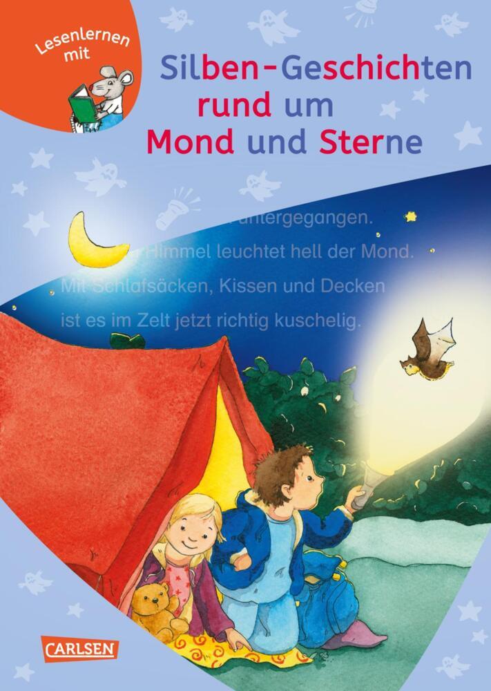 LESEMAUS zum Lesenlernen Sammelbände: Silben-Geschichten rund um Mond und Sterne main product photo