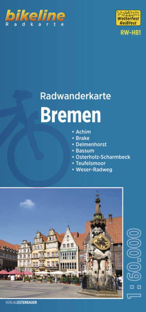 Radwanderkarte Bremen RW-HB1 main product photo