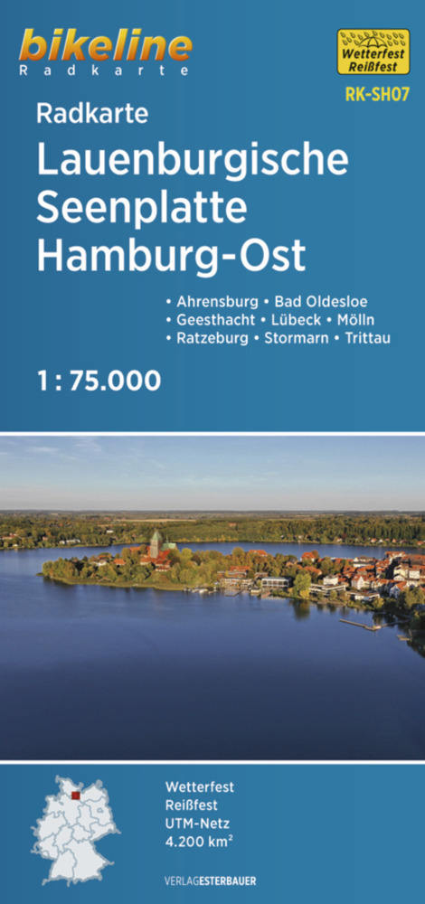 Radkarte Lauenburgische Seenplatte Hamburg Ost (RK-SH07) main product photo