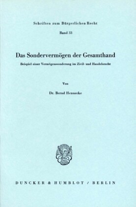 Das Sondervermögen der Gesamthand.