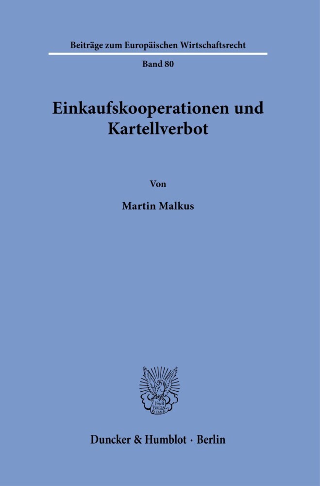 Einkaufskooperationen und Kartellverbot. main product photo