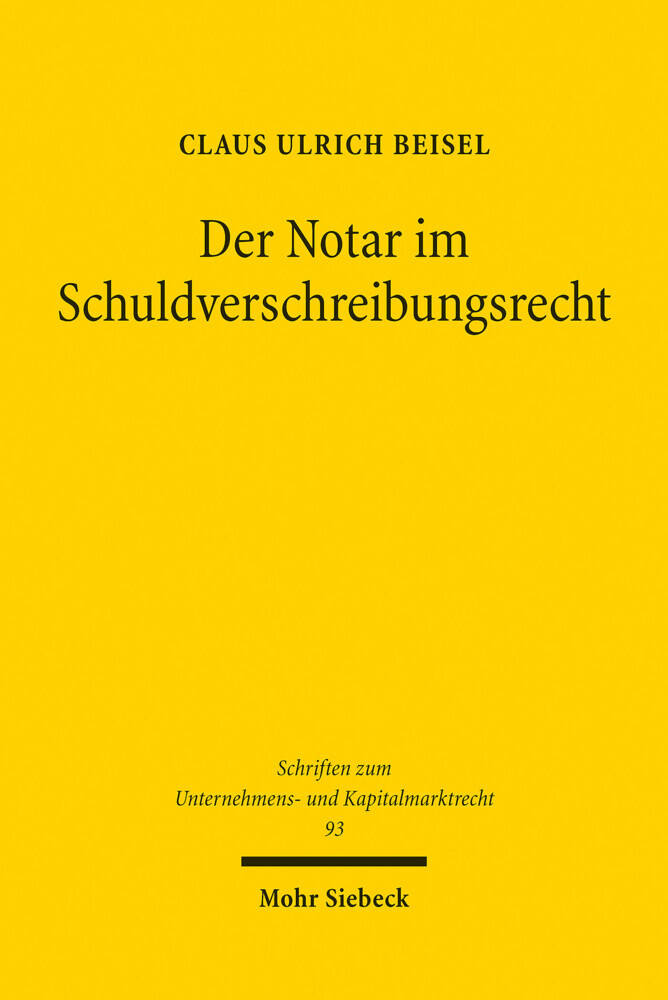 Der Notar im Schuldverschreibungsrecht main product photo