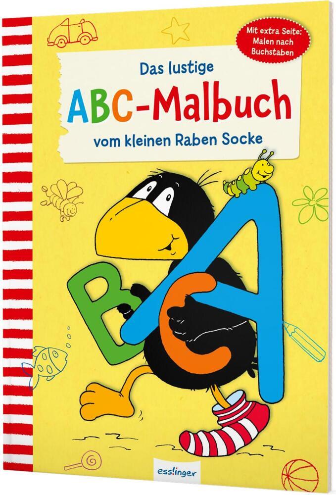Der kleine Rabe Socke: Das lustige ABC-Malbuch vom kleinen Raben Socke main product photo