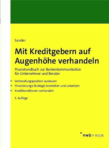 Mit Kreditgebern auf Augenhöhe verhandeln main product photo