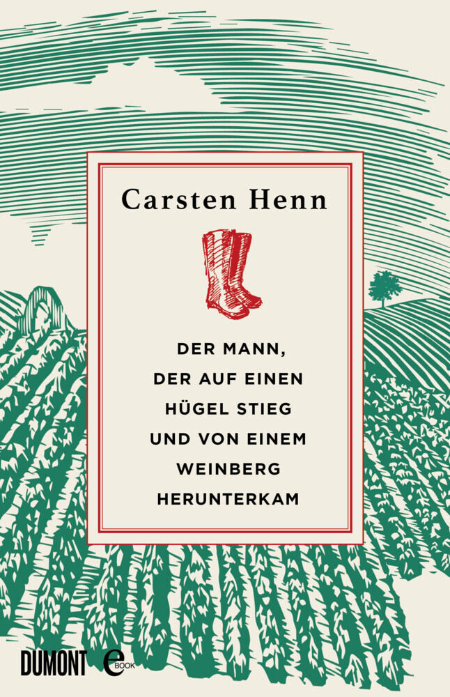 Der Mann, der auf einen Hügel stieg und von einem Weinberg herunterkam main product photo