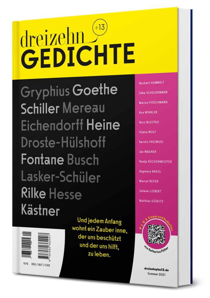 dreizehn +13 Gedichte, magenta main product photo