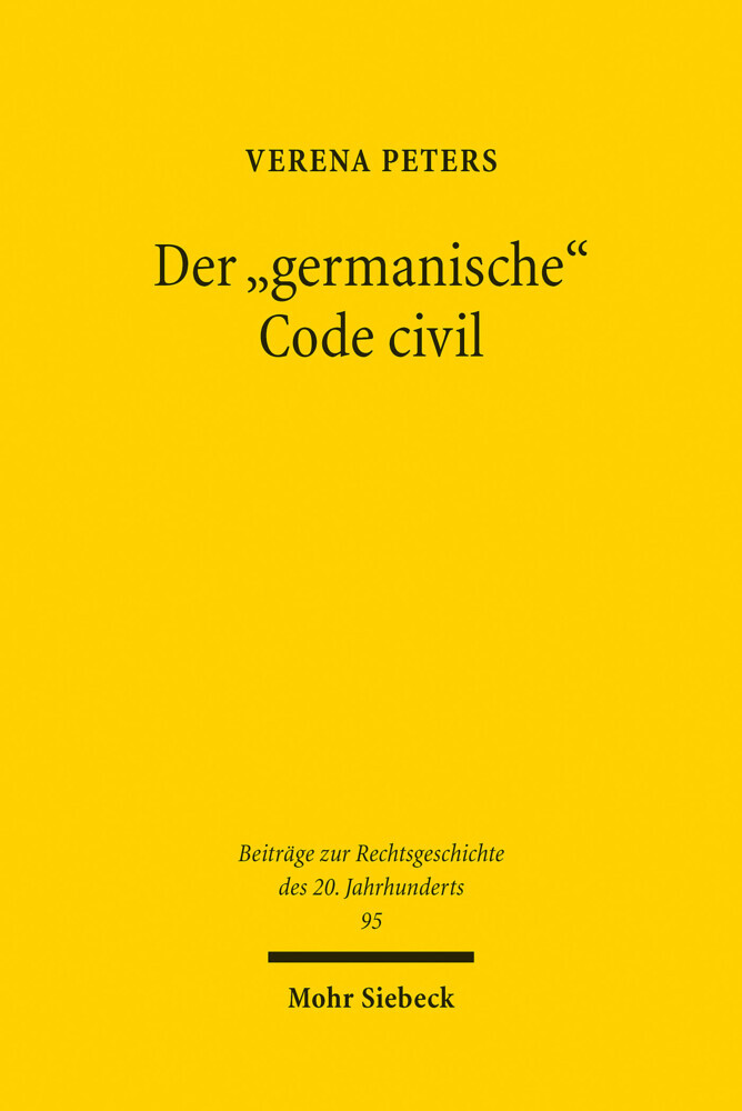 Der 'germanische' Code civil main product photo