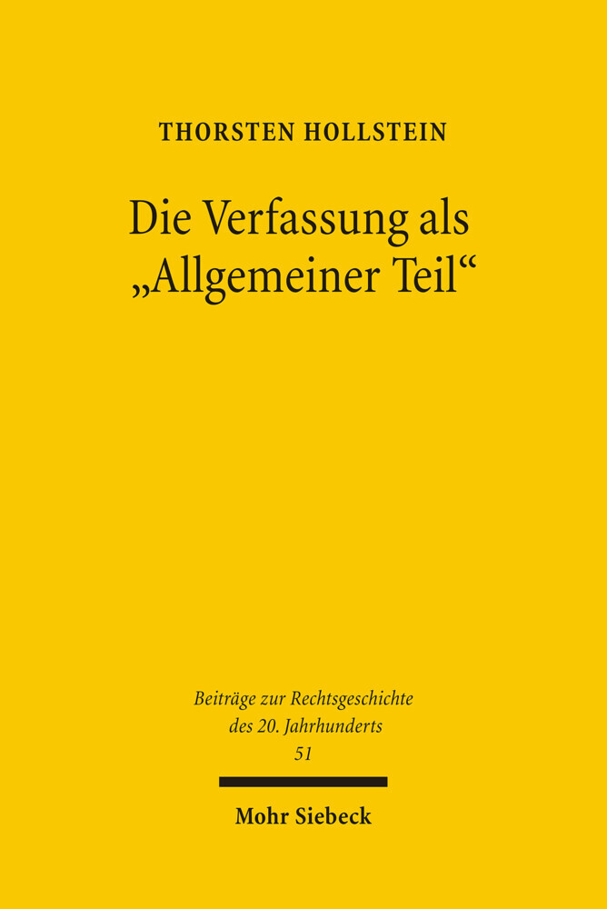 Die Verfassung als 'Allgemeiner Teil' main product photo