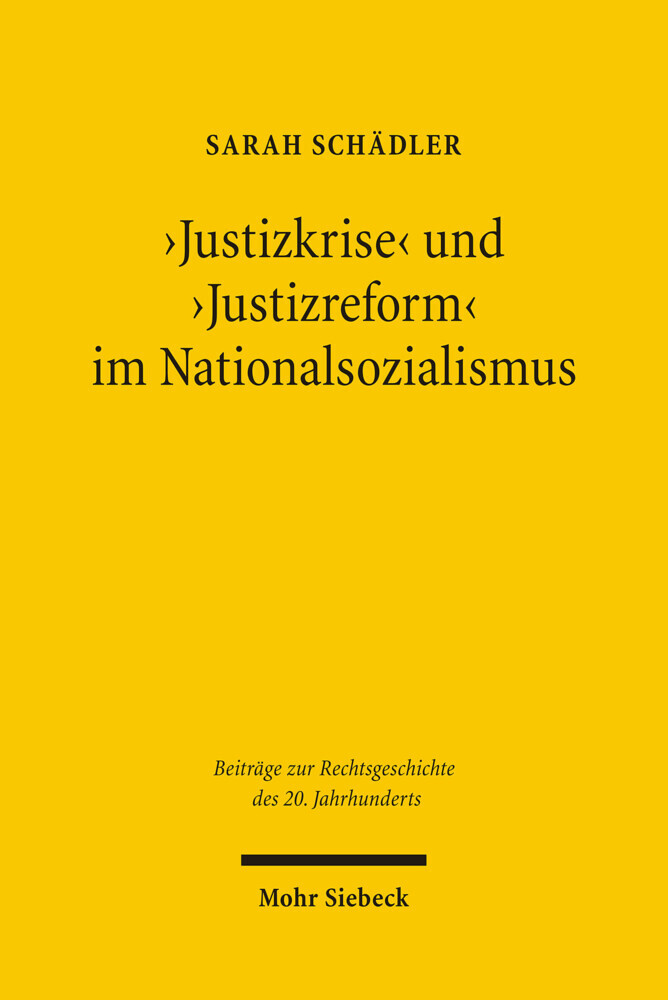 'Justizkrise' und 'Justizreform' im Nationalsozialismus main product photo