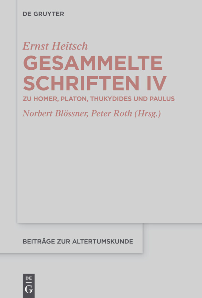 Zu Homer, Platon, Thukydides und Paulus main product photo