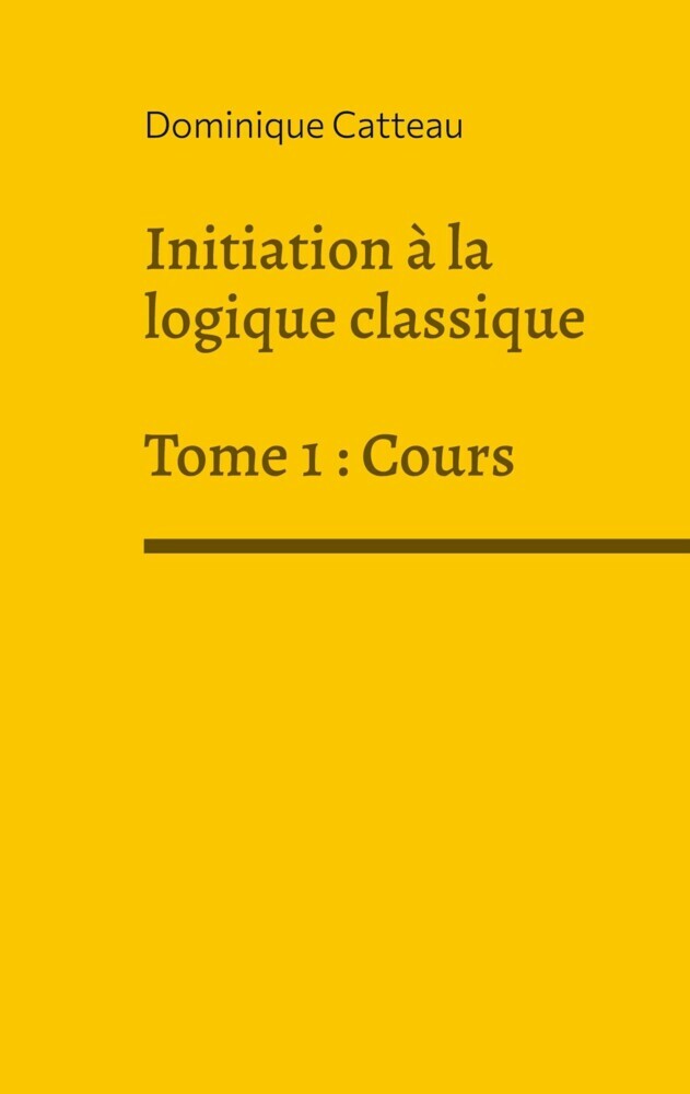 Initiation à la logique classique main product photo